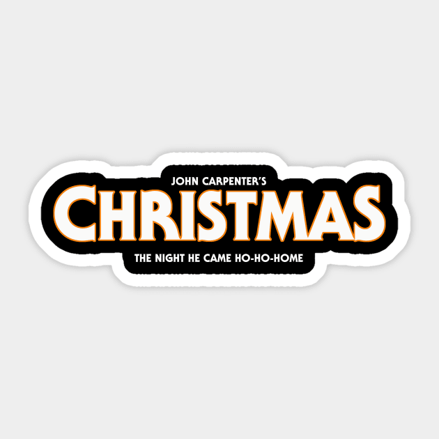 John Carpenter's CHRISTMAS Sticker by LeeHowardArtist